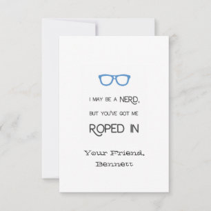 Carte Valentine personnalisée pour cordes Nerds