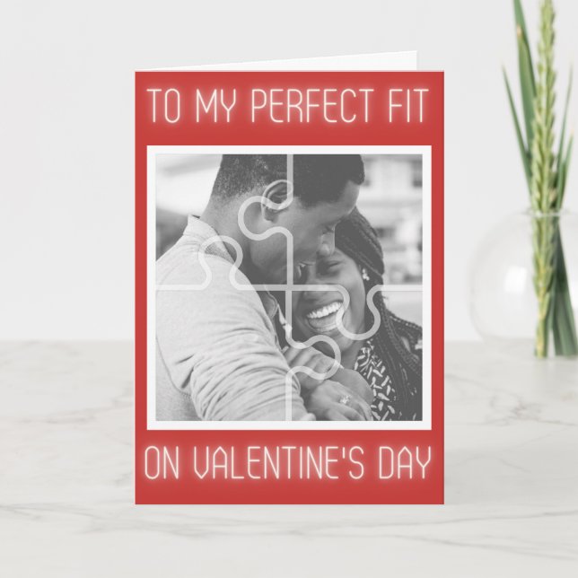 Carte Valentine photo personnalisée Idéale (Devant)