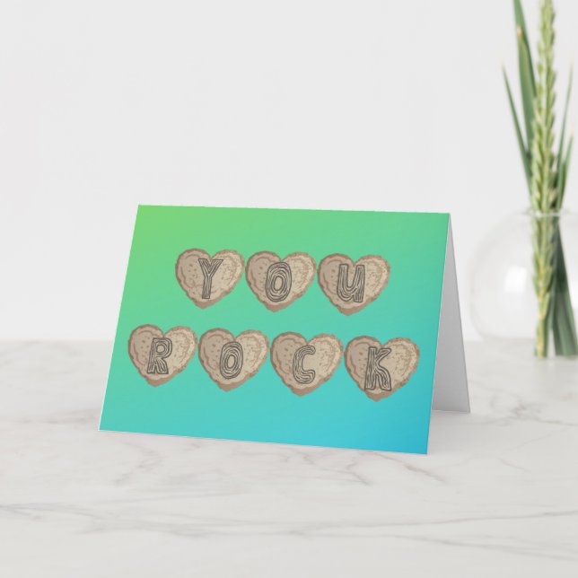 Carte Valentine Platon Rock (Devant)