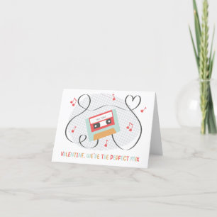 Carte Valentine pour bande de cassette de mixage p