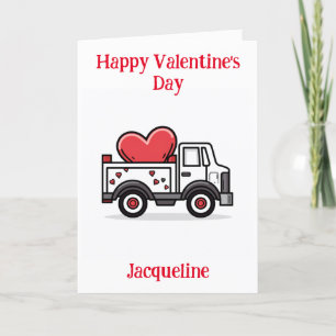 Carte Valentine pour camion Funny personnalisé