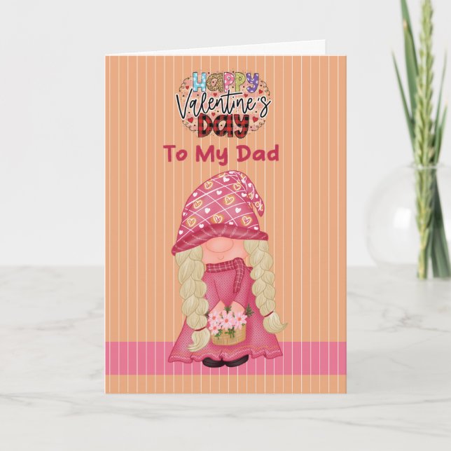 Carte Valentine pour papa de Young Daughter (Devant)