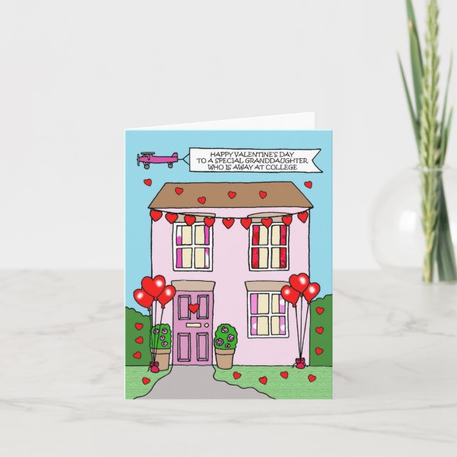 Carte Valentine pour petite-fille à l'université (Devant)