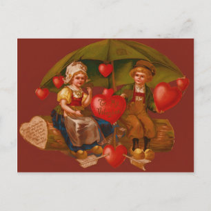 Carte Valentine Retro Dutch vintage