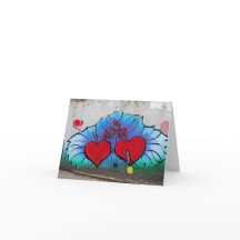 Carte Valentine style Graffiti