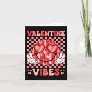 Carte Valentine Vibes Smile Face Coeur Valentines Day Ki