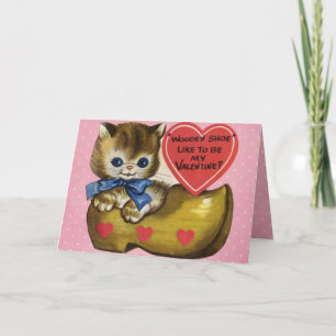 Carte Valentine vintage pour enfants