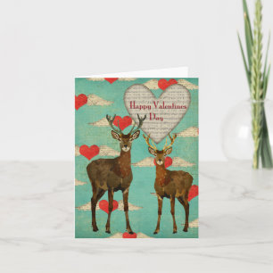 Carte Valentine Woodsy Elk