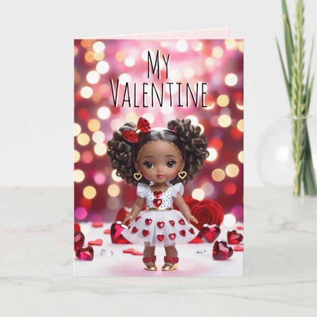 Carte Valentines adorables poupées Valentines (Devant)