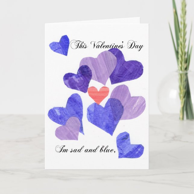 Carte "Valentine's Blues" (Devant)