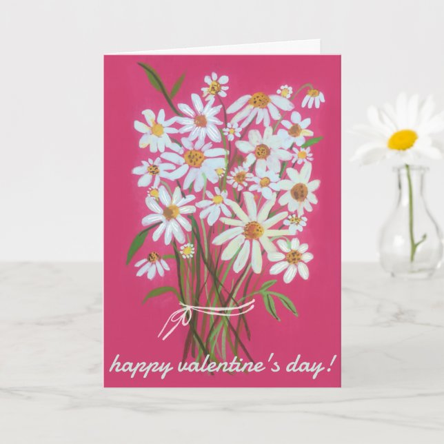 Carte VALENTINES DAY Bouquet Customisé rose (Petite plante)