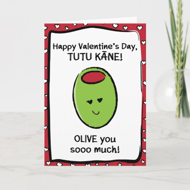 Carte Valentine's Day Card for Tutu Kāne (Devant)