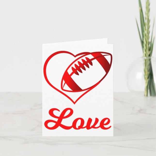 Carte Valentines Day Gift For Football Lovers  (Devant)
