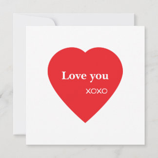 Carte Valentine's day holiday