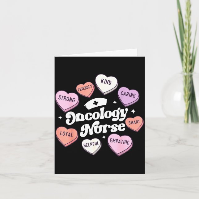 Carte Valentines Day Oncology Nurse Cancer Suprt Groovy  (Devant)