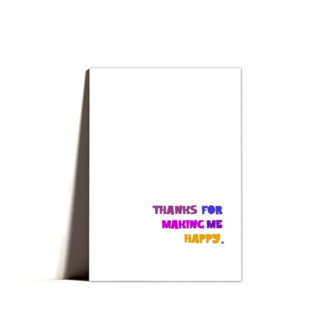 Carte Valentines de texte moderne minimes (Créateur téléchargé)