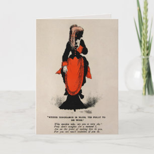 Carte Valentines de vinaigre vintage