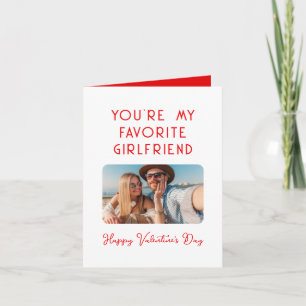 Carte Valentines Jour Photo Vous êtes ma petite amie pré