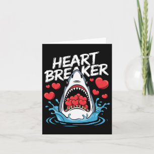 Carte Valentines Jour Requin Coeur briseur Garçons Enfan