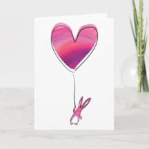 Carte Valentines lapin