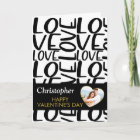 Valentines noir et blanc minimaliste photo de coeu