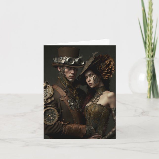 Carte Valentines pour les amateurs de vapeur (Devant)