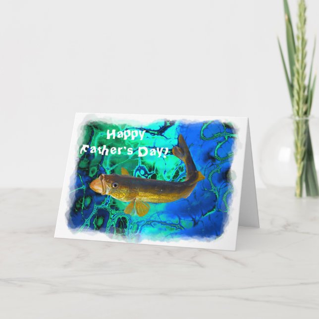 Carte Vallée de natation, Poisson de Pickerel Art (Devant)