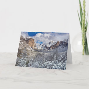 Carte Vallée de Yosemite dans la neige