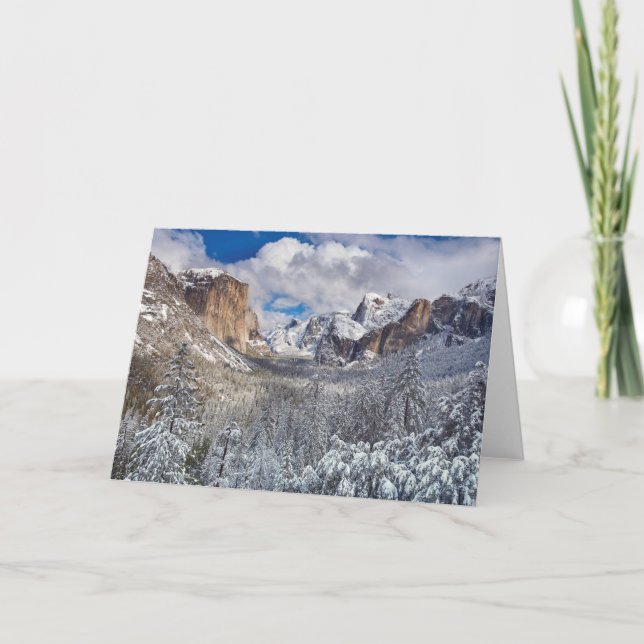 Carte Vallée de Yosemite dans la neige (Devant)