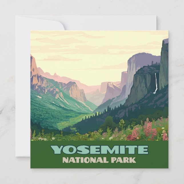 Carte Vallée du parc national Yosemite Demi-Dôme (Devant)