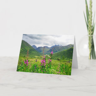 Carte Vallée fleur sauvage de l'Alaska