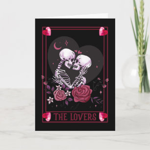Carte Valloween Saint-Valentin Romantique Sombre 