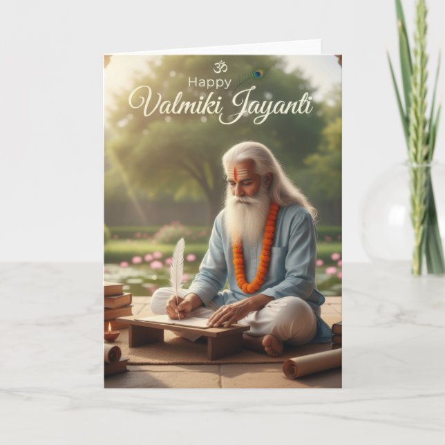 Carte Valmiki jayanti (Devant)