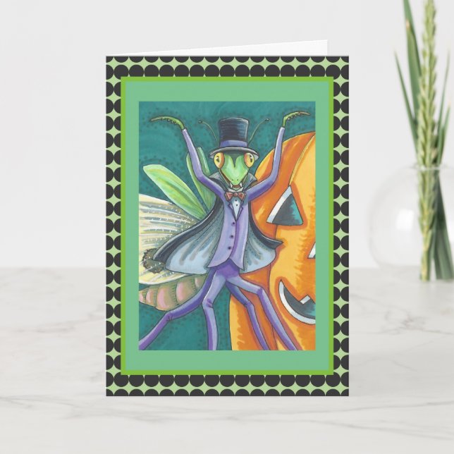 CARTE VAMPIRE TRANSYLVANIE PRIER MANTIS GREETING CARD (Devant)
