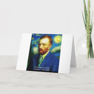Carte Van Gogh "Boussole de la Conscience" Citation Cade