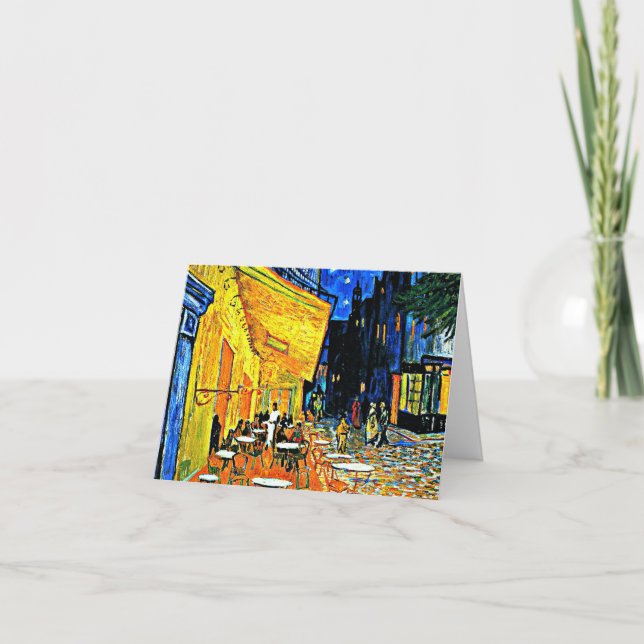 Carte Van Gogh, Café Terrasse, place-du-forum, Arles (Devant)