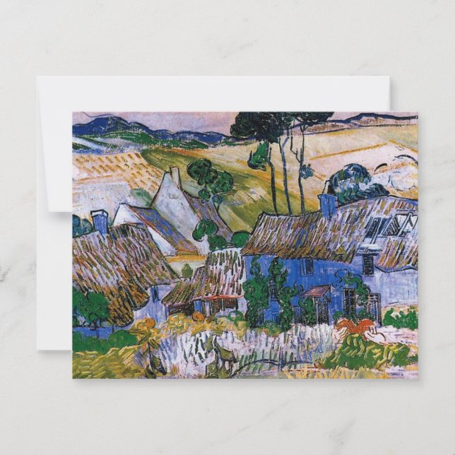 Carte Van Gogh - Fermes près d'Auvers (Devant)