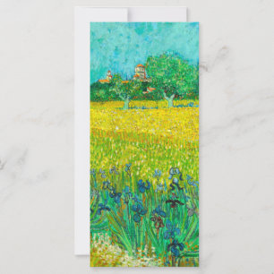 Carte Van Gogh Field avec Irises près de Arles Card