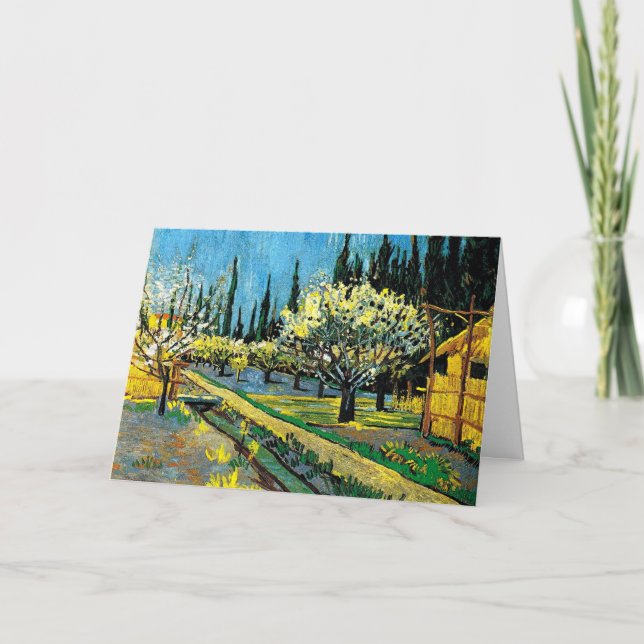 Carte van gogh - Flower Orchard, (Devant)