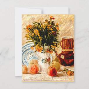 Carte Van Gogh - La vie continue avec un pot de café