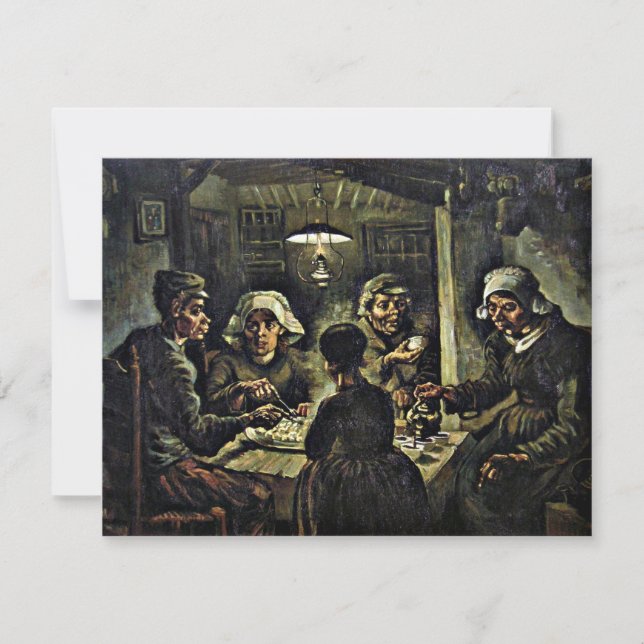 Carte Van Gogh - Les mangeurs de pommes de terre (Devant)