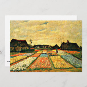 Carte Van Gogh - Lits à fleurs en Hollande