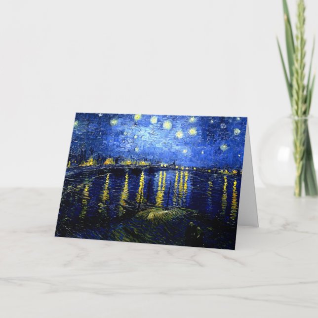 Carte Van Gogh - Nuit étoilée sur le Rhône (Devant)
