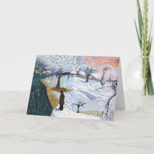 Carte Van Gogh : Paysage d'hiver