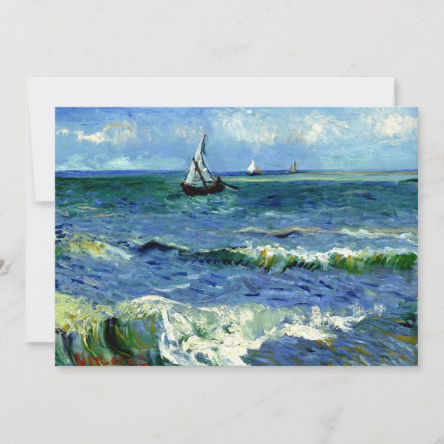 Carte Van Gogh - Paysage marin (Devant)