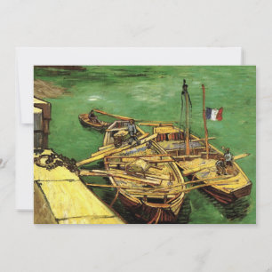Carte Van Gogh Quay avec des hommes déchargeant des napp