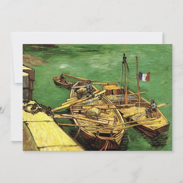 Carte Van Gogh Quay avec des hommes déchargeant des napp (Devant)