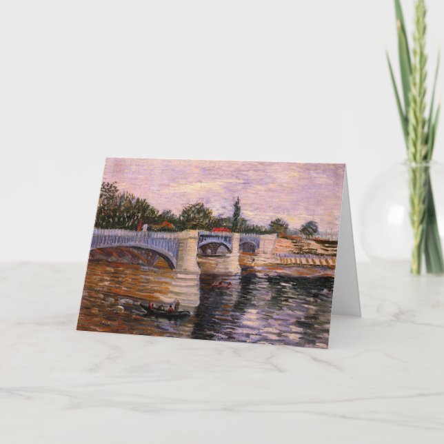 Carte Van Gogh Seine River avec Pont del Grande Jette (Devant)