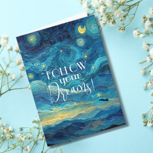 Carte Van Gogh Suivez Votre Rêve Avion Motivationnel