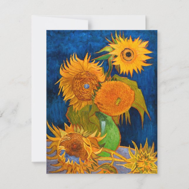 Carte Van Gogh Sunflowers (Devant)